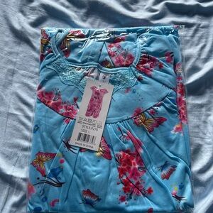Floral Blue Nightgown